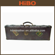 Vintage Retro style genuine leather gun case